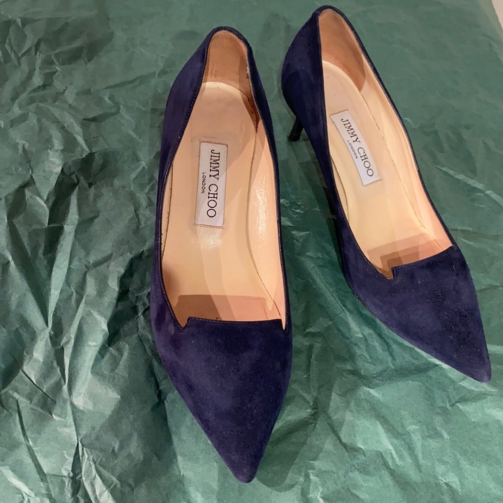 Authentic Jimmy Choo Allure Navy Pump sz 7.5